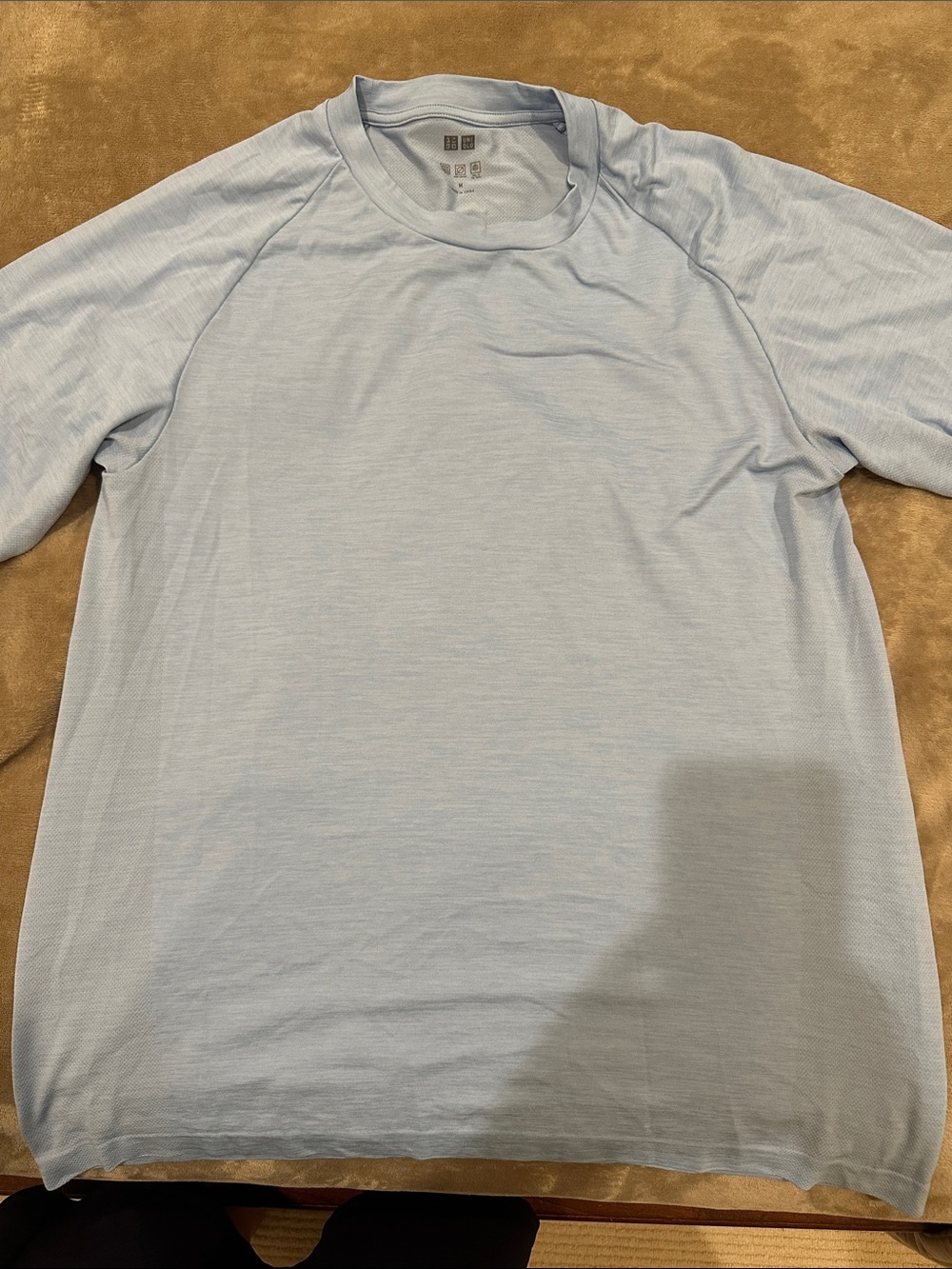 Uniqlo Pale Blue Short Sleeve Raglan Tee